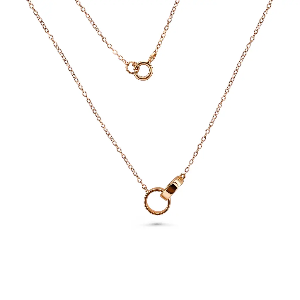 Modern Minimalist Rose Gold Necklace