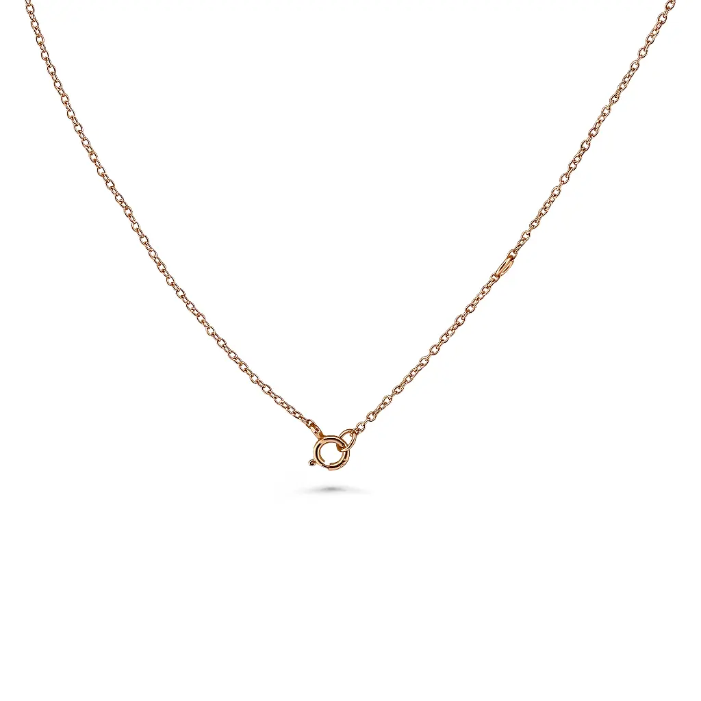 Interlocking Circles Pendant Necklace - Rose Gold