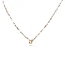Interlocking Circles Pendant Necklace - Rose Gold