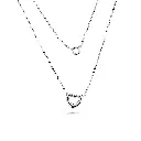 Interlocking Circles Pendant Necklace - Rose Gold