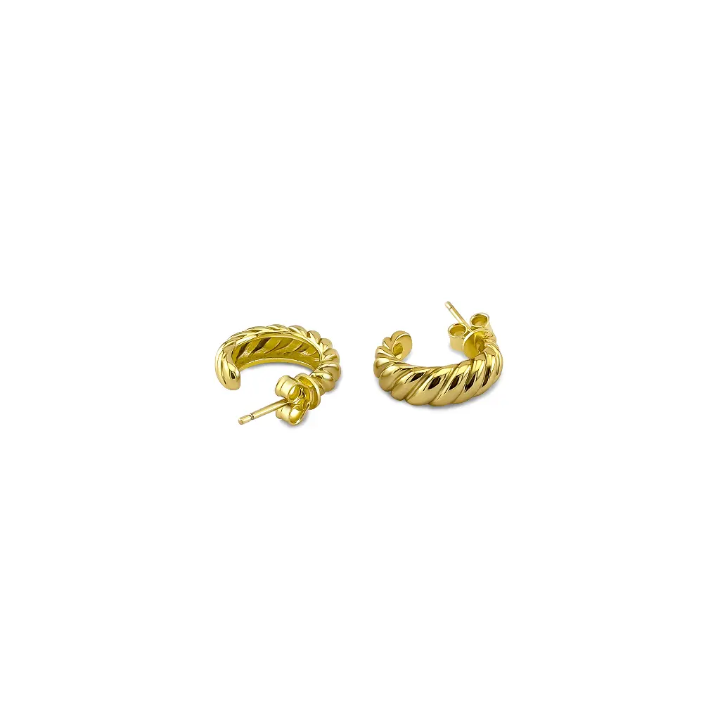Gold Twist Hoop Earrings: The Perfect Everyday Staple