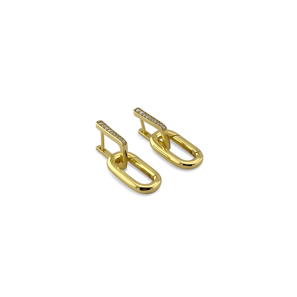 Sparkling Sophistication: Diamond Dangle Earrings on Gold Hoops