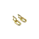Sparkling Sophistication: Diamond Dangle Earrings on Gold Hoops