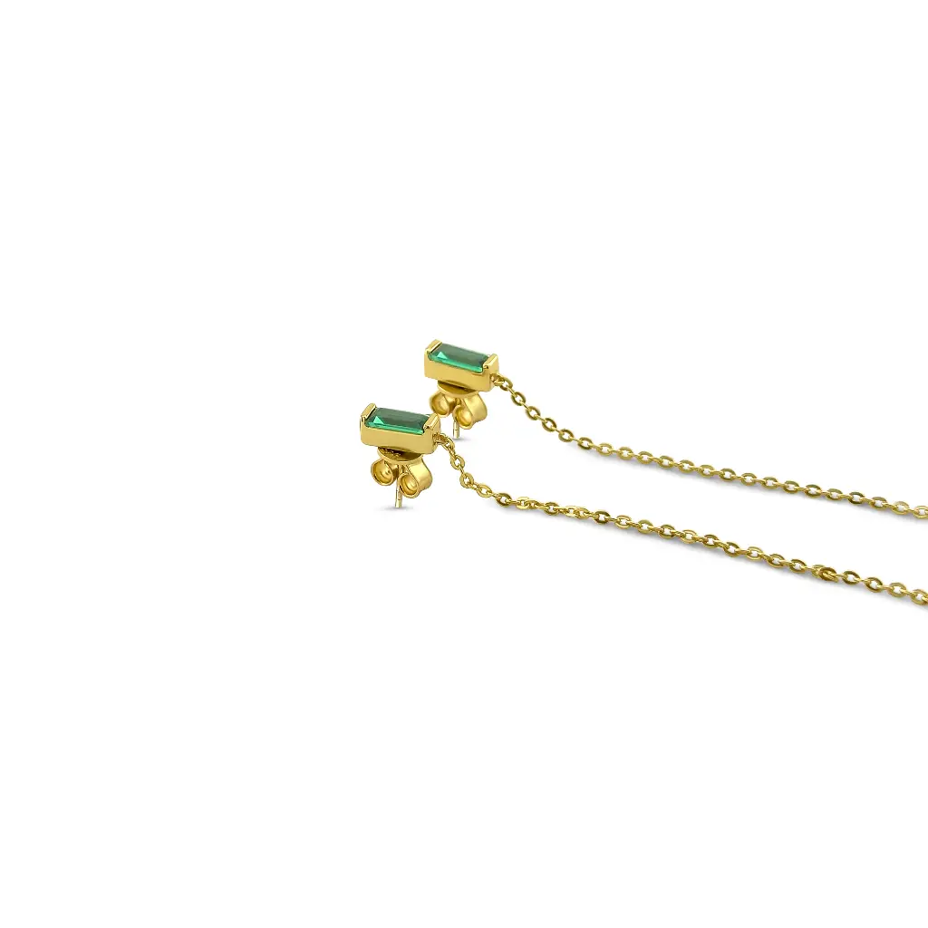 Dazzling Emerald Green Chandelier Earrings