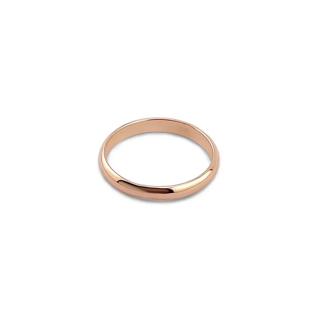 ROSE gold smooth finish ring