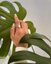Pandora Square Sparkle Halo Ring: Romantic and Eye-Catching