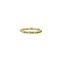 Delicate Gold Band with Gemstone Accents