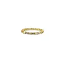 Delicate Gold Band with Gemstone Accents