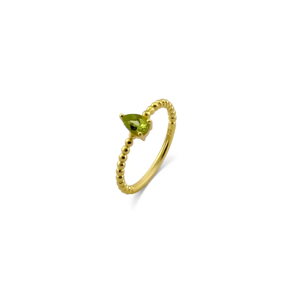 Gold Plated Peridot Ring
