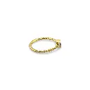 Gold Plated Square Amethyst Ring