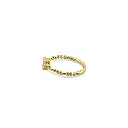 Gold Plated Sky Blue Crystal Ring