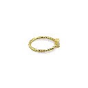 Gold Plated Sky Blue Crystal Ring