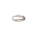Elegant Two-Tone Diamond Ring with Twisted Band Design
