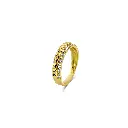 Classic Elegance: Gold Plated Sterling Silver CZ Ring