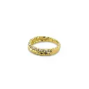 Classic Elegance: Gold Plated Sterling Silver CZ Ring