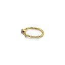 Alluring Rose Gold Ring with Pink Stone - Delicate and Feminine
