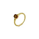 14K Yellow Gold Ring with Citrine Gemstone