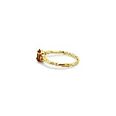14K Yellow Gold Ring with Citrine Gemstone