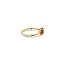 14K Yellow Gold Ring with Citrine Gemstone