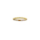 Delicate Gold Band with Gemstone Accents