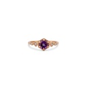 Gold Ring with Amethyst Gemstone