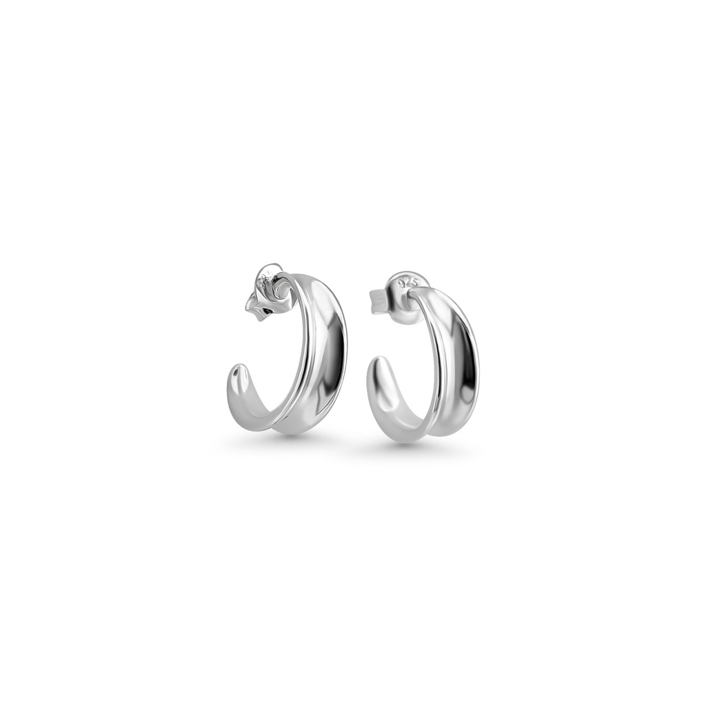 Silver Classic Hoop Earring
