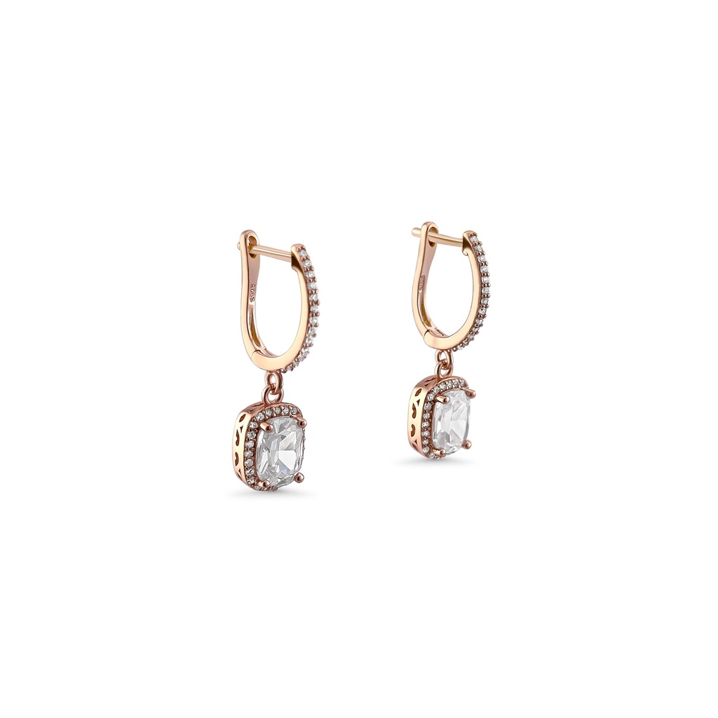 Rose Gold Diamond Stud Earring