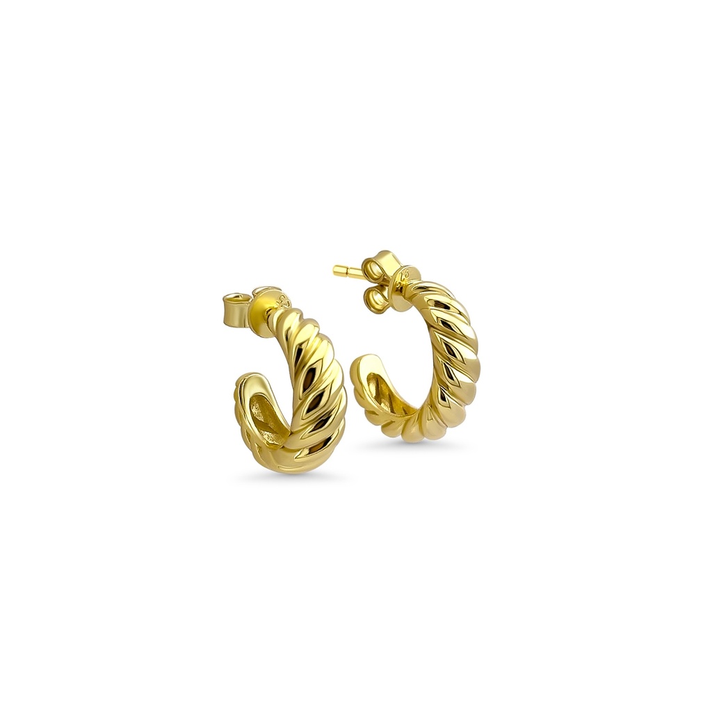 Gold Twist Hoop Earrings: The Perfect Everyday Staple