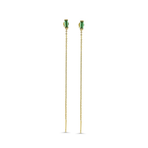 Dazzling Emerald Green Chandelier Earrings