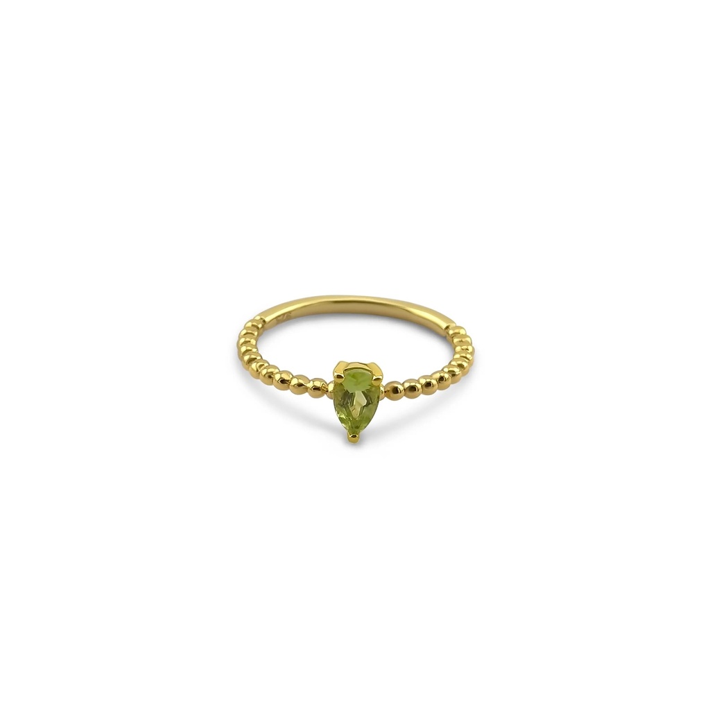 Gold Plated Peridot Ring