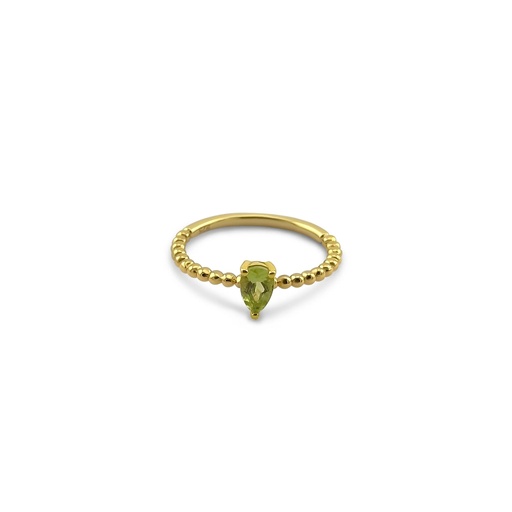 Gold Plated Peridot Ring