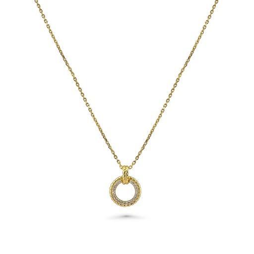 Modern Minimalist Hollow Circle Pendant Necklace