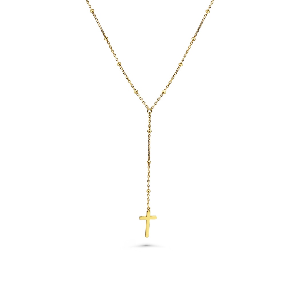Elegant Gold Cross Pendant Necklace